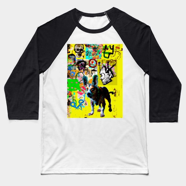 Dogpinner Baseball T-Shirt by Farbitroid